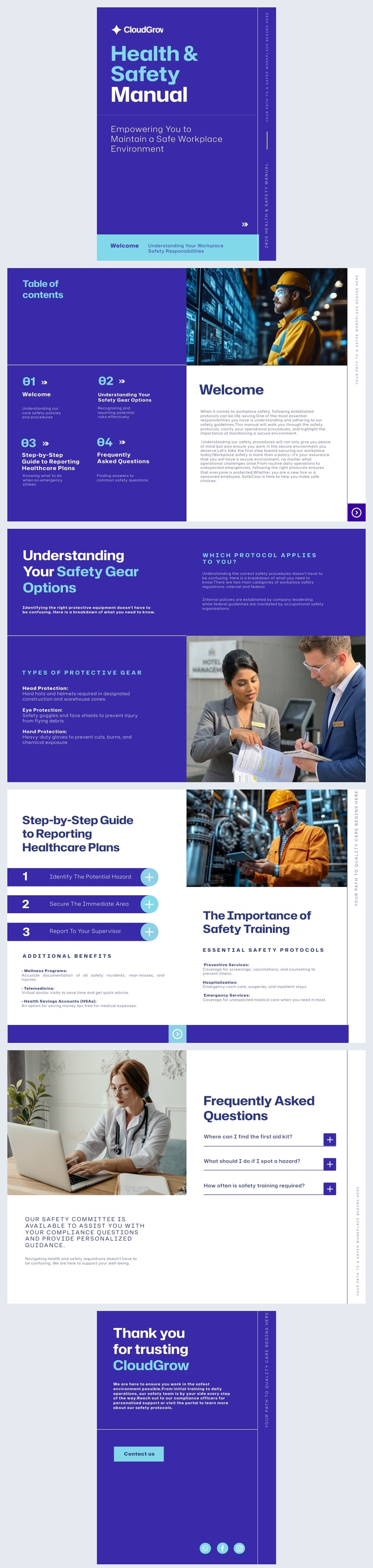 Health & Safety Manual Template Idea