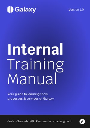 Ideia de modelo para manual de treinamento interno