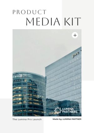 Idea de plantilla para kit de prensa de producto