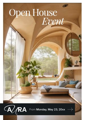 Open House Flyer Template Design