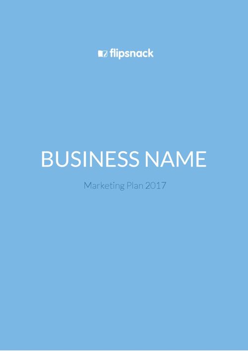 Simpel marketing plan voorbeeld