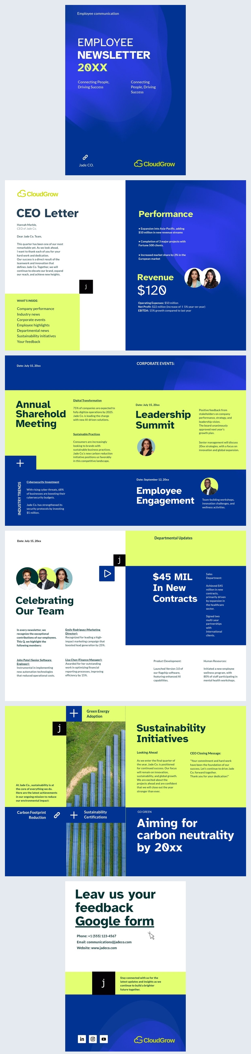 Employee Newsletter Design