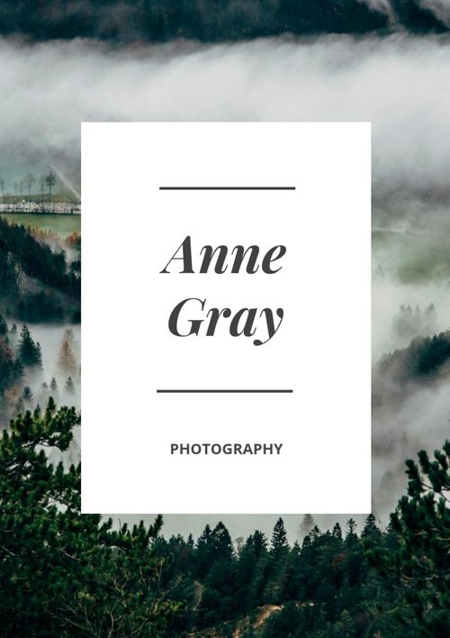 Nature Photographer Portfolio Design
