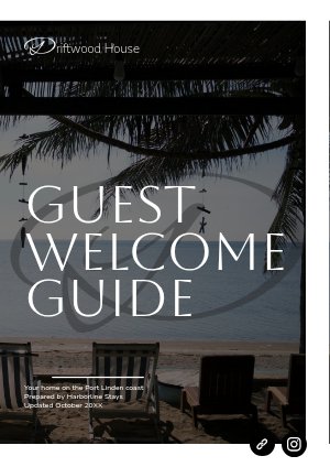 Vacation Rental Welcome Book Design