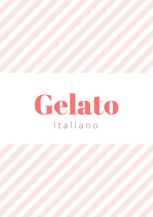 Ice Cream Menu Design