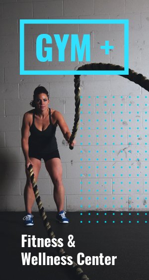 Broschüren-Design für ein Fitness- und Gymnastikstudio