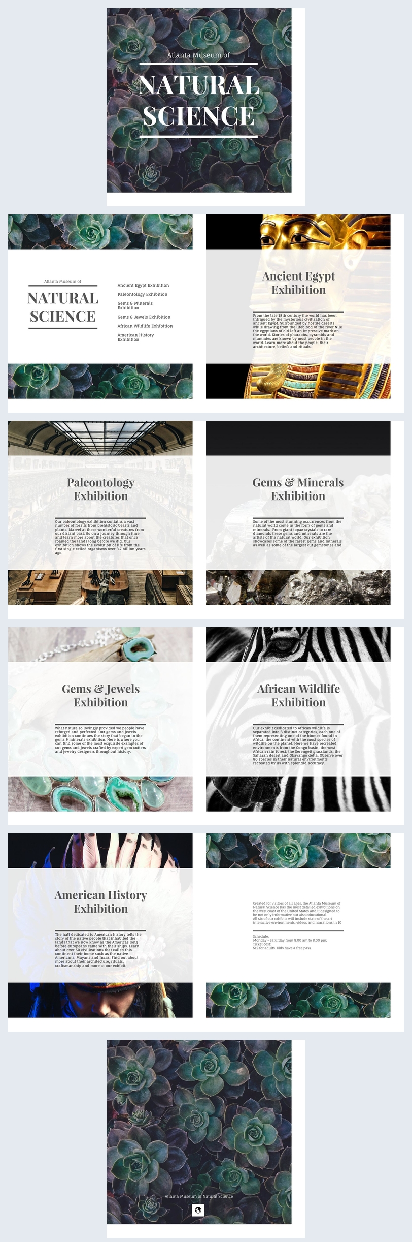 Plantilla Y Diseno Para Folleto De Museo Flipsnack