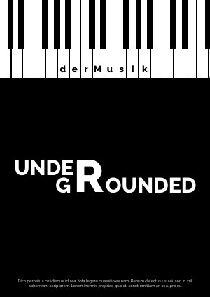 Design moderne de magazine de musique