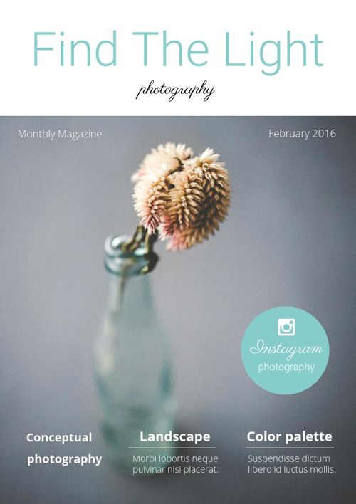 Magazine de photographie pastel