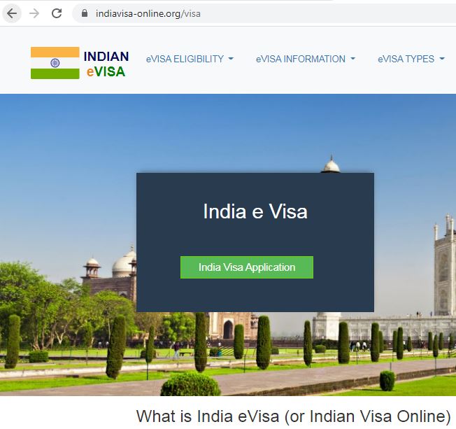 INDIAN EVISA  VISA Application 