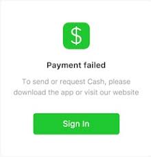 Cash app transfer failed